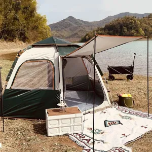 Tent for 5 6 7 Person Family Tent Garden Sun Shelter Tents for Camping,Automated and Instant Setup Tent for Family,6 Mesh Windows Ventilation,Waterproof Outdoor Layer