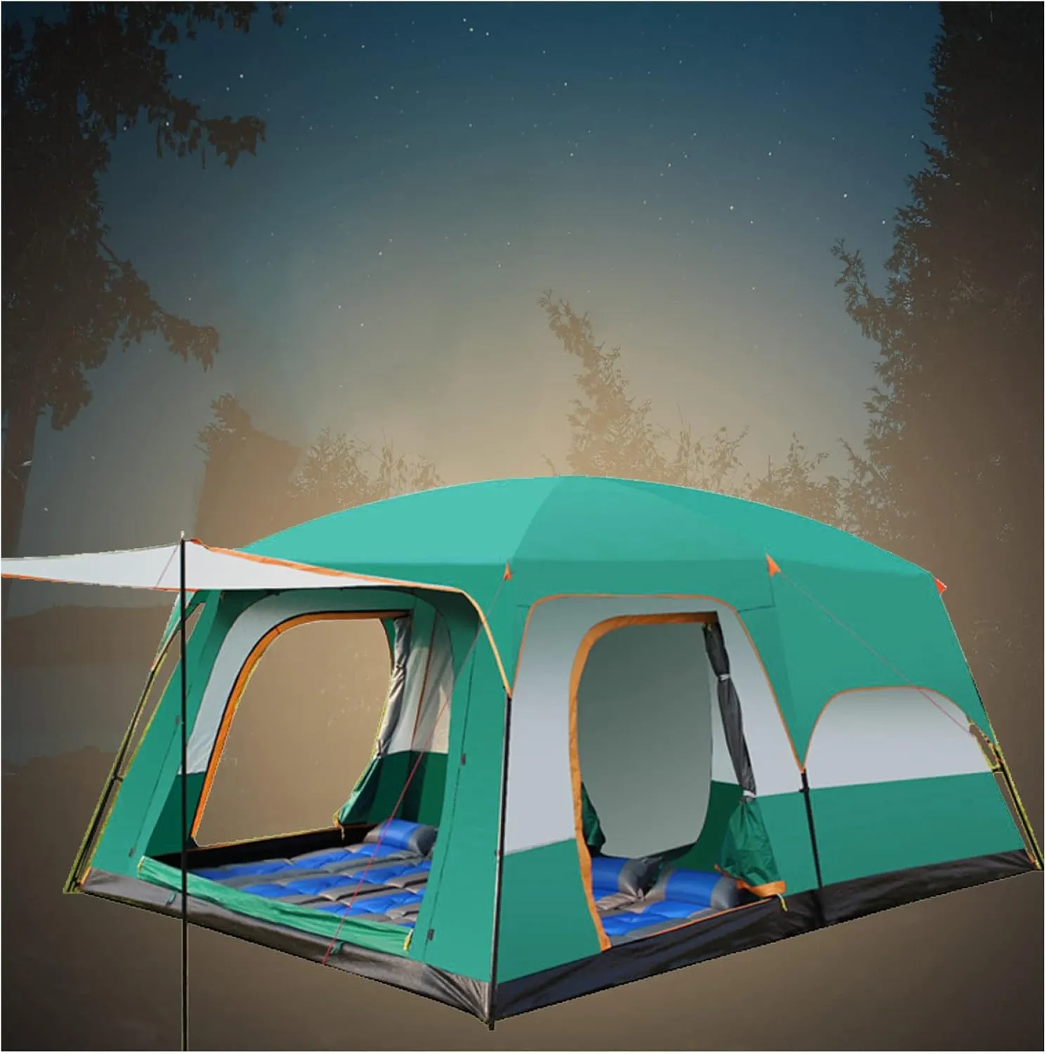 Tent for Camping 5 to 8 People Ventilation,Quick Build Cheap Tent Stable Sturdy Pop-Up Tents Ideal for Camping in The Garden