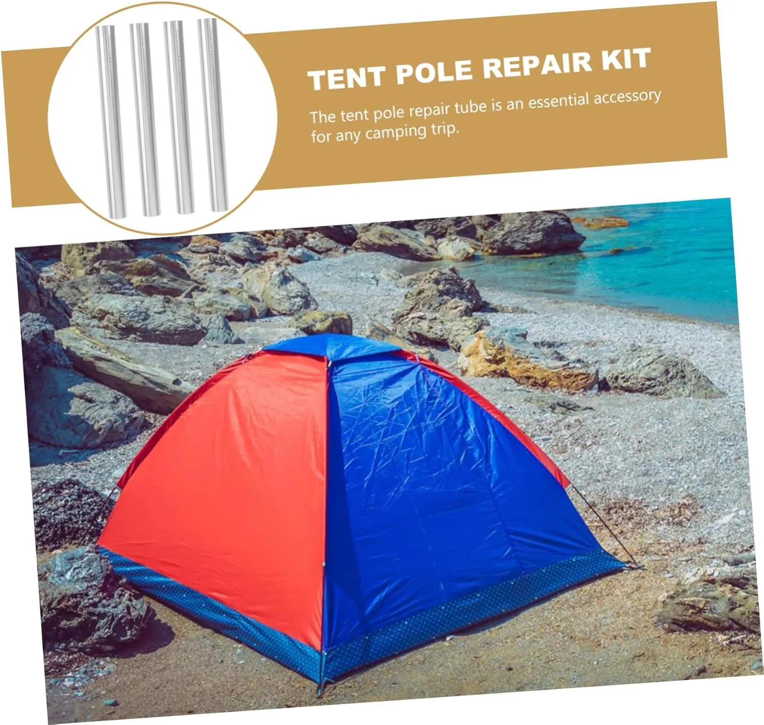 Tent Pole Re Kit Tent Poles Camping Tent Pole Connectors Outdoor Tent Tube Tent Replacement Tent Re