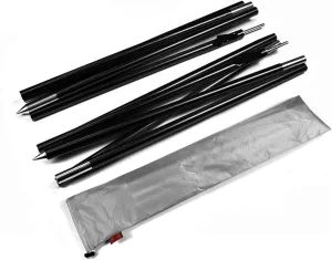 Tent Pole Support Frames Kit Outdoor Support， 2 pack Outdoor Ultralight Aluminium Alloy Sun Shelter Support Rod Pole tarp poles Warterproof Sail Shade Pole