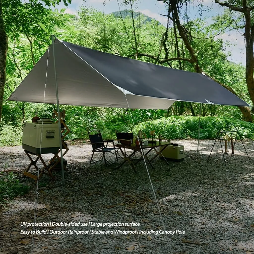 Tent Tarp Camping Tarp Waterproof Tent Tarpaulin Awning Canopy Waterproof Outdoor Shelter Tent Tarp (Size : 500 * 292cm)