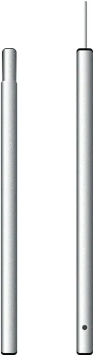 TentandTable Replacement Heavy Duty Anodized Aluminum Side Pole | 7 Foot Tall | 2 Piece