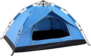 Tents for Camping 3-4Person Fully Outdoor Automatic Quick Open Tent Waterproof Tent Camping Family Outdoor Llightweight Instant Setup Tent (Color : Orange)