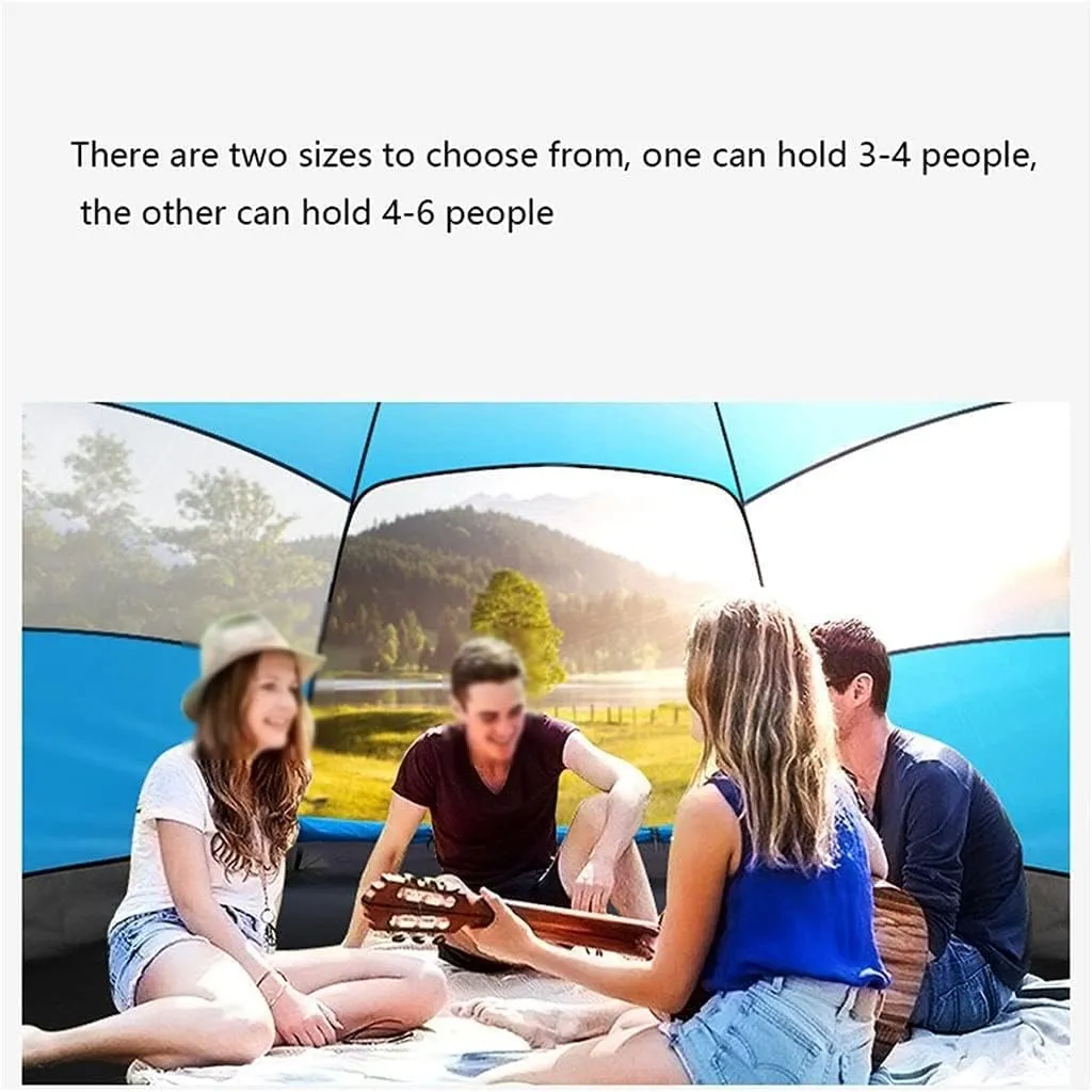 Tents for Camping Beach Tents Six Sides Breathable Tent Rainproof Anti-UV Camping Tents Automatic Outdoor Tent Picnic in The Park 3-4 Person Family Tents for Camping Hiking Traveling