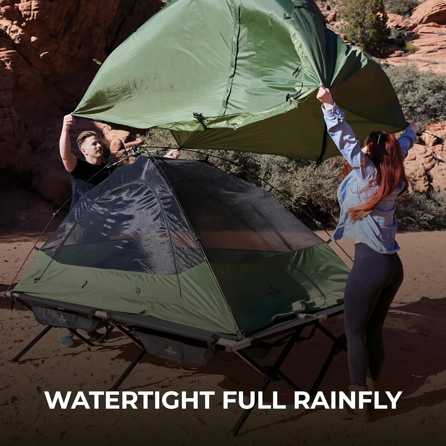 TETON Sports Vista Quick Tent; Dome Camping and Backpacking Tent; Easy Instant Setup; Clip-On Rainfly Included