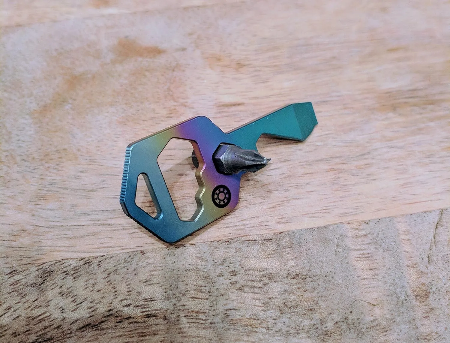 The CLOSS 8 in 1 Titanium Multitool- Bottle Opener, Screwdriver and Wrench Rainbow (Rainbow)