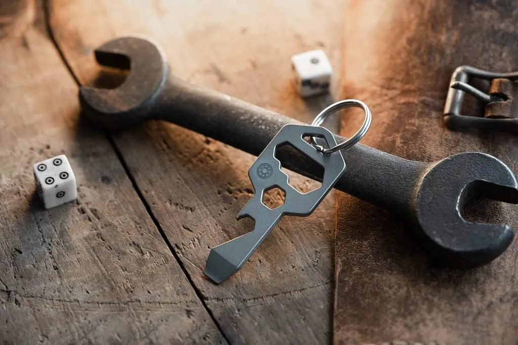 The CLOSS 8 in 1 Titanium Multitool- Bottle Opener, Screwdriver and Wrench Rainbow (Rainbow)