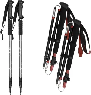 TheFitLife Anti Shock Trekking Poles   Folding Poles Aluminum