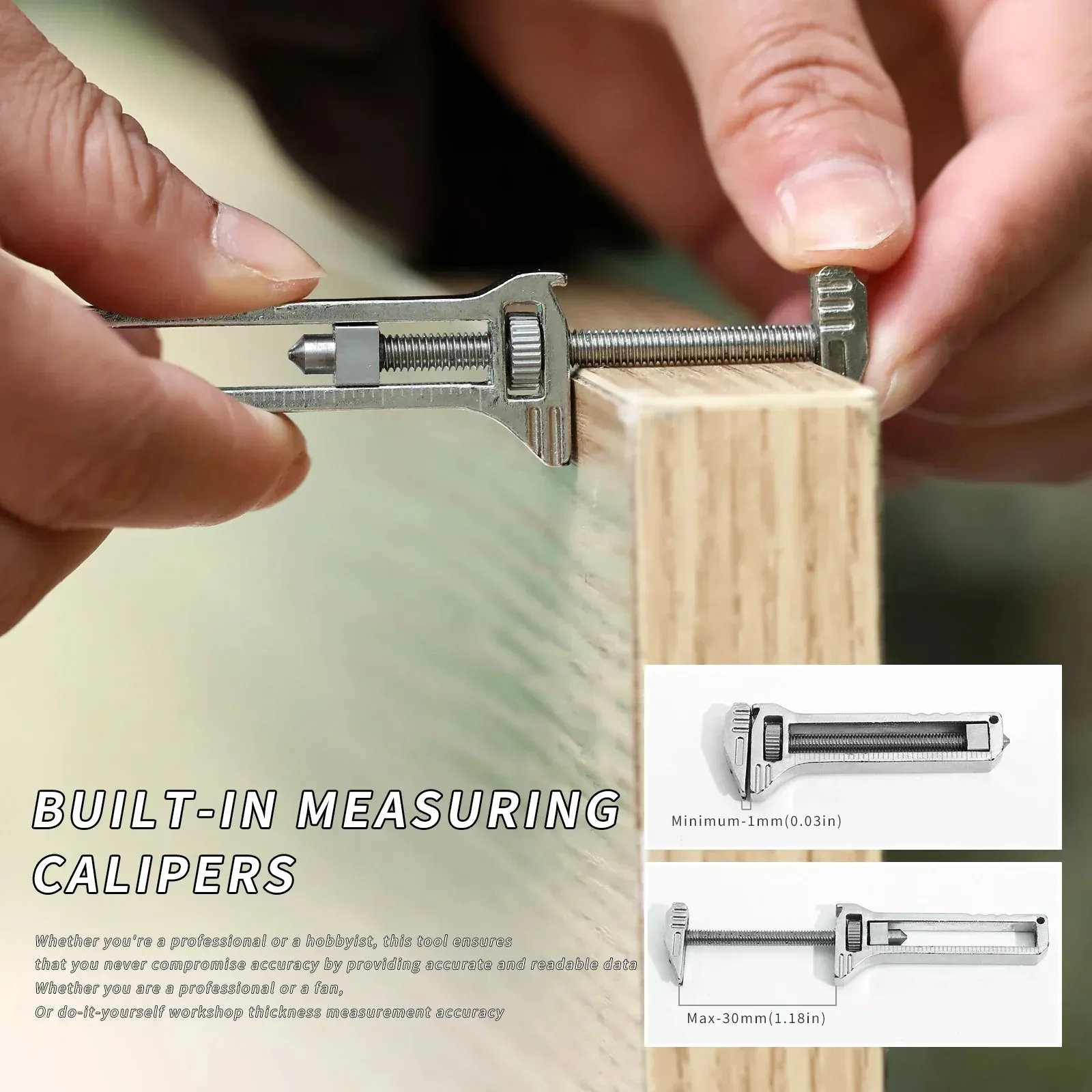 Titanium EDC Tool Bottle Opener Tungsten Attack Head Nail Puller Caliper