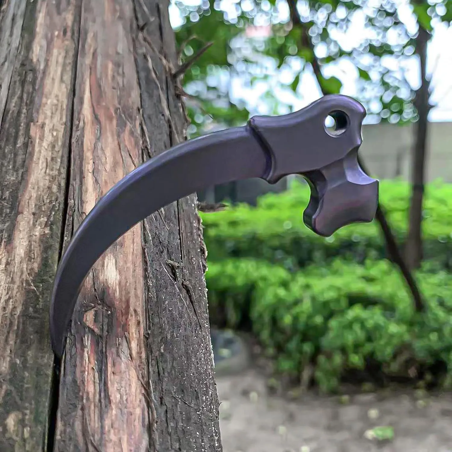Titanium EDC Tool The Shape of Eagle Claw Multitool Camping Hiking Tactical Gear (Grey, L)