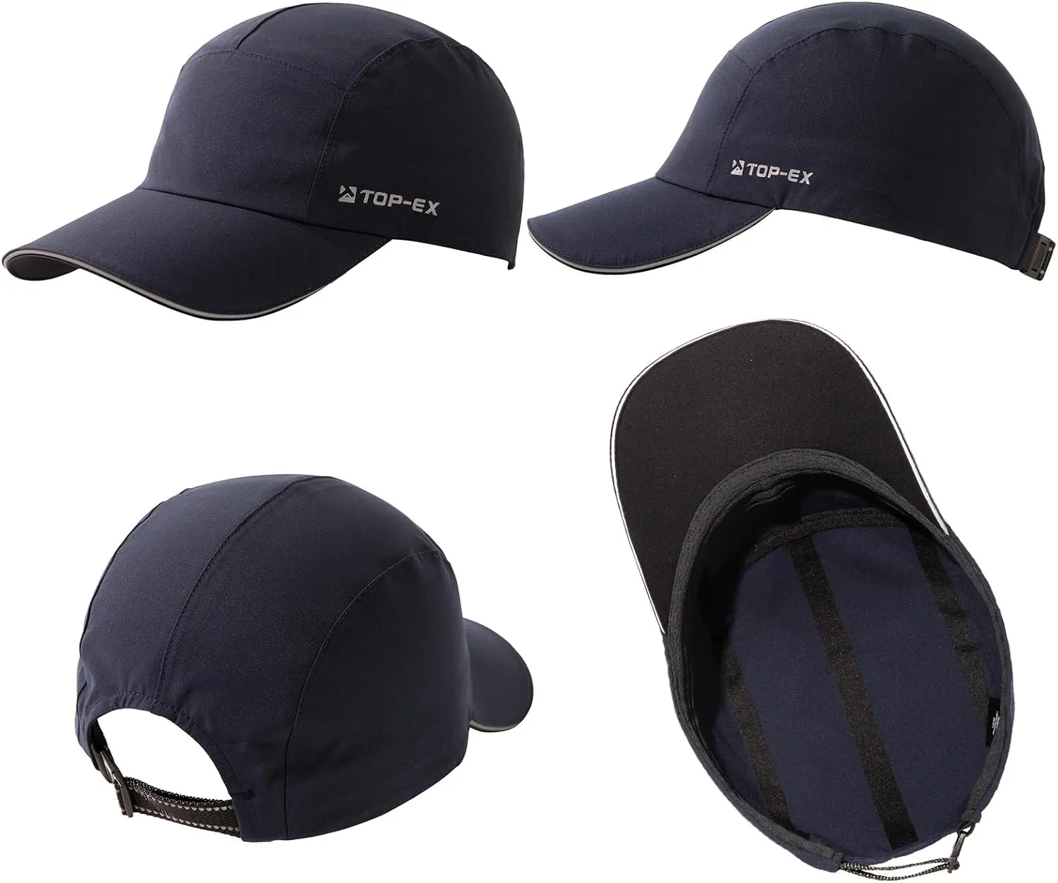 TOP-EX L/XL/XXL 5-Panel Water-Resistant Baseball Performance Cap Running Golf