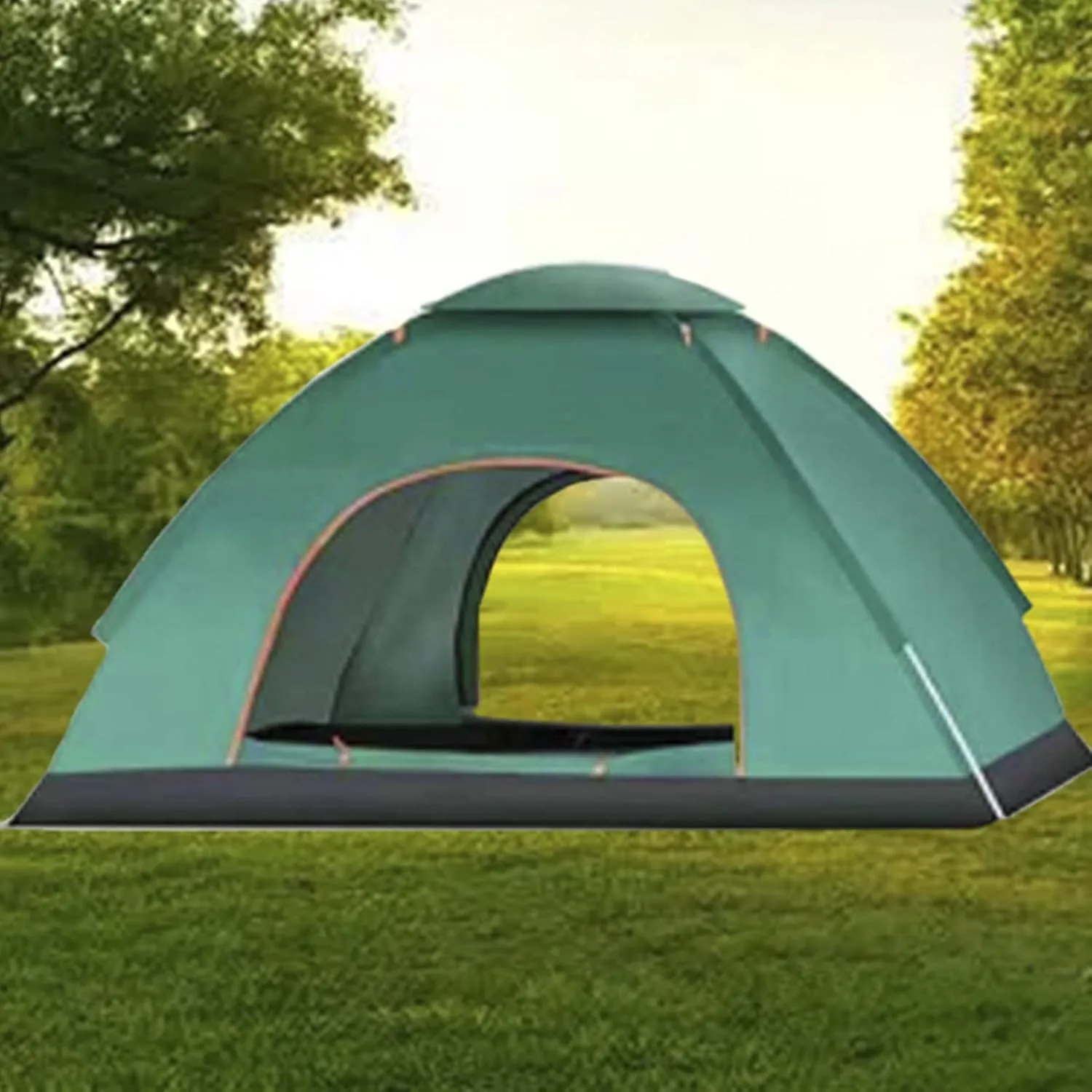 Topyond Camping Tent, Automatic Tent, Waterproof Tent, 3 to 4 Person Waterproof Automatic Oxford Cloth Family Tent for Outdoor Camping Hiking Traveling