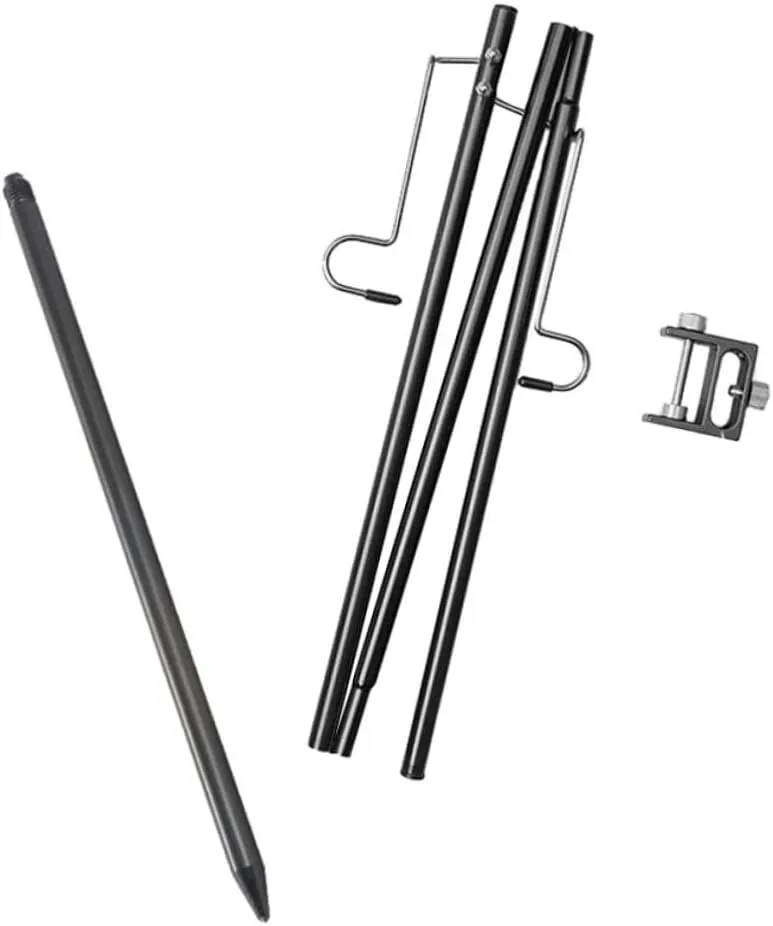 Totority 1Set Outdoor Lamp Holder Lightweight Lantern Stand for Camping Black Multi Functional Tent Lamp Hanger with Durable Design for Outdoor Activities