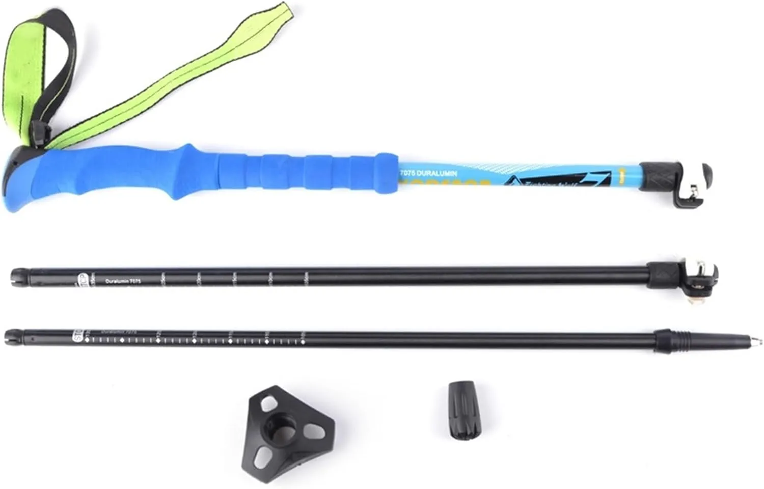 Travel Trekking Pole Lightweight Aluminum Alloy Trekking Poles Walking Stick Extendable Hiking Pole for Camping Outdoor Activities(G)