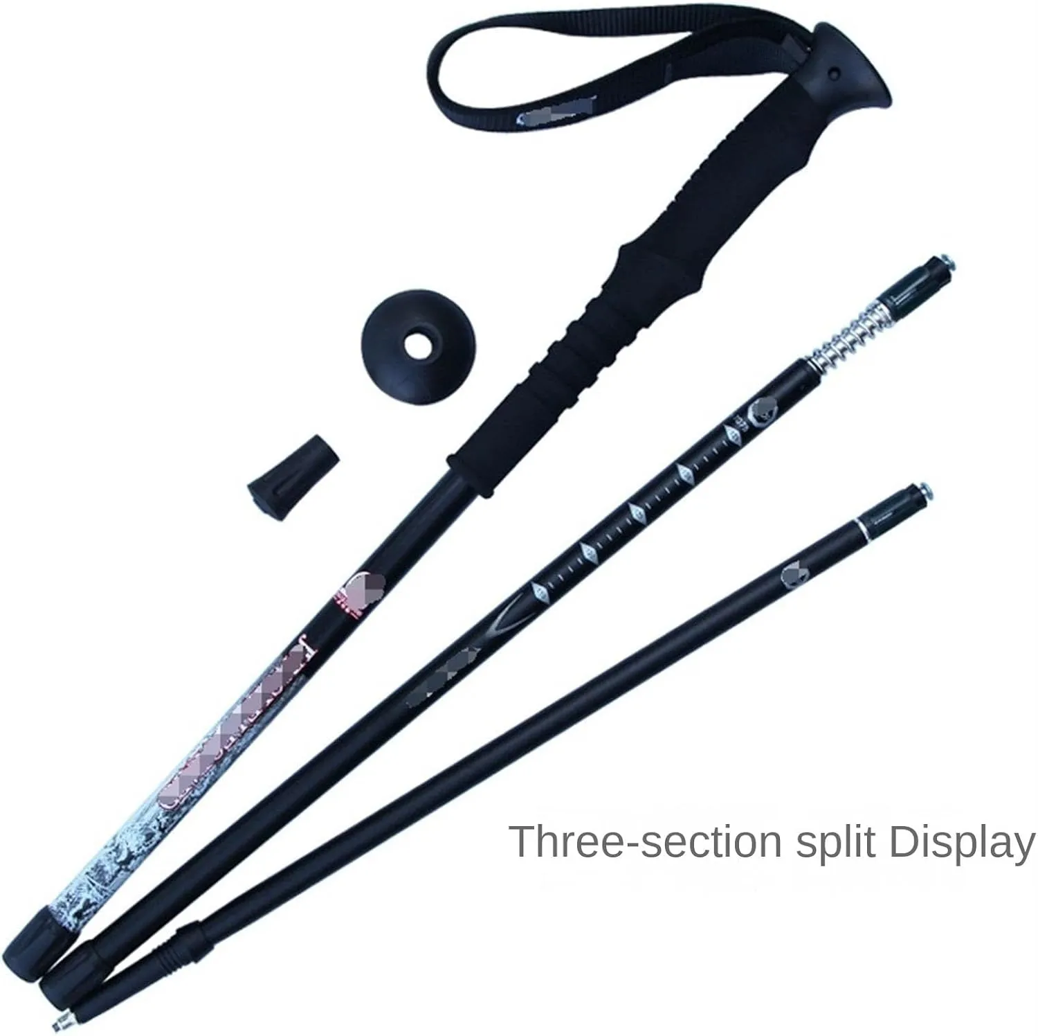 Travel Trekking Pole Trekking Hiking Poles Strong Walking Stick Lightweight for Camping Mountaining Outdoor Activities