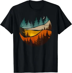 Trees Nature Mountains Adventure Outdoor Wildlife Forest T-Shirt