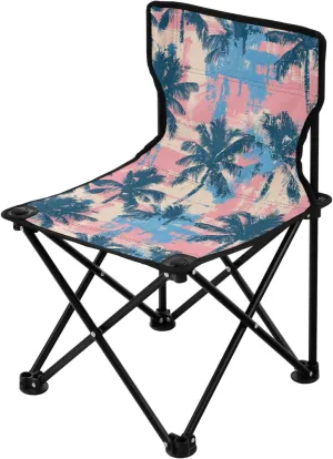 Trees Seamless Pattern Foldable Heavy Duty Camping Chairs Ultralight Folding Backpack Chair Includes Carry Bag Hiking Chair for Outside Travel