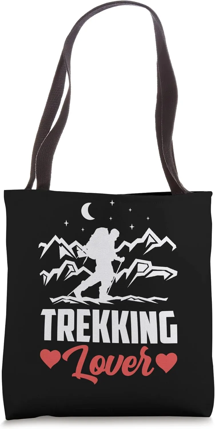 Trekking Lover Hiker Hiking Hike Tote Bag