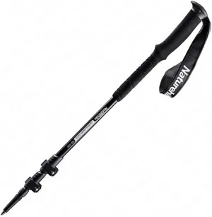 Trekking Poles Collapsible Telescopic Hiking Poles - Aluminum Alloy 7075 Trekking Sticks with Quick Lock System, Ultralight for Hiking, Camping,Climbing (1 Pole Black)