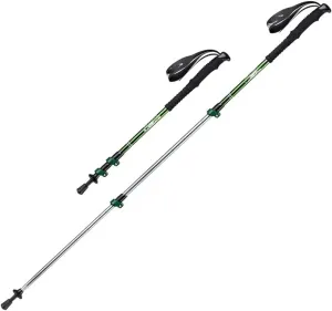 Trekking Poles- Lightweight, Strong Lightweight Aluminum,Adjustable Telescopic Quick Lock for Men and Women. (Color : Green)