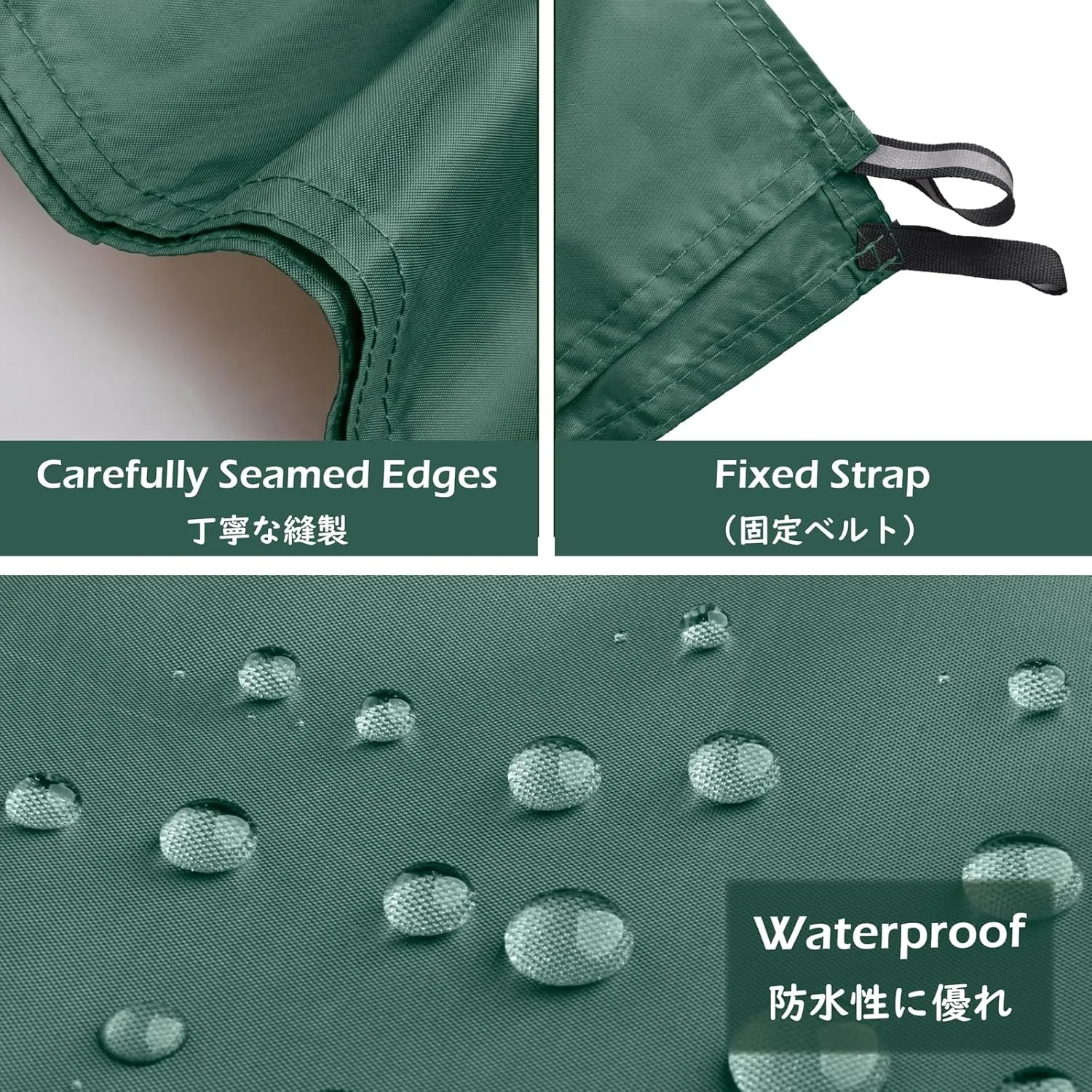 TRIWONDER Waterproof Tent Tarp (Black, M)