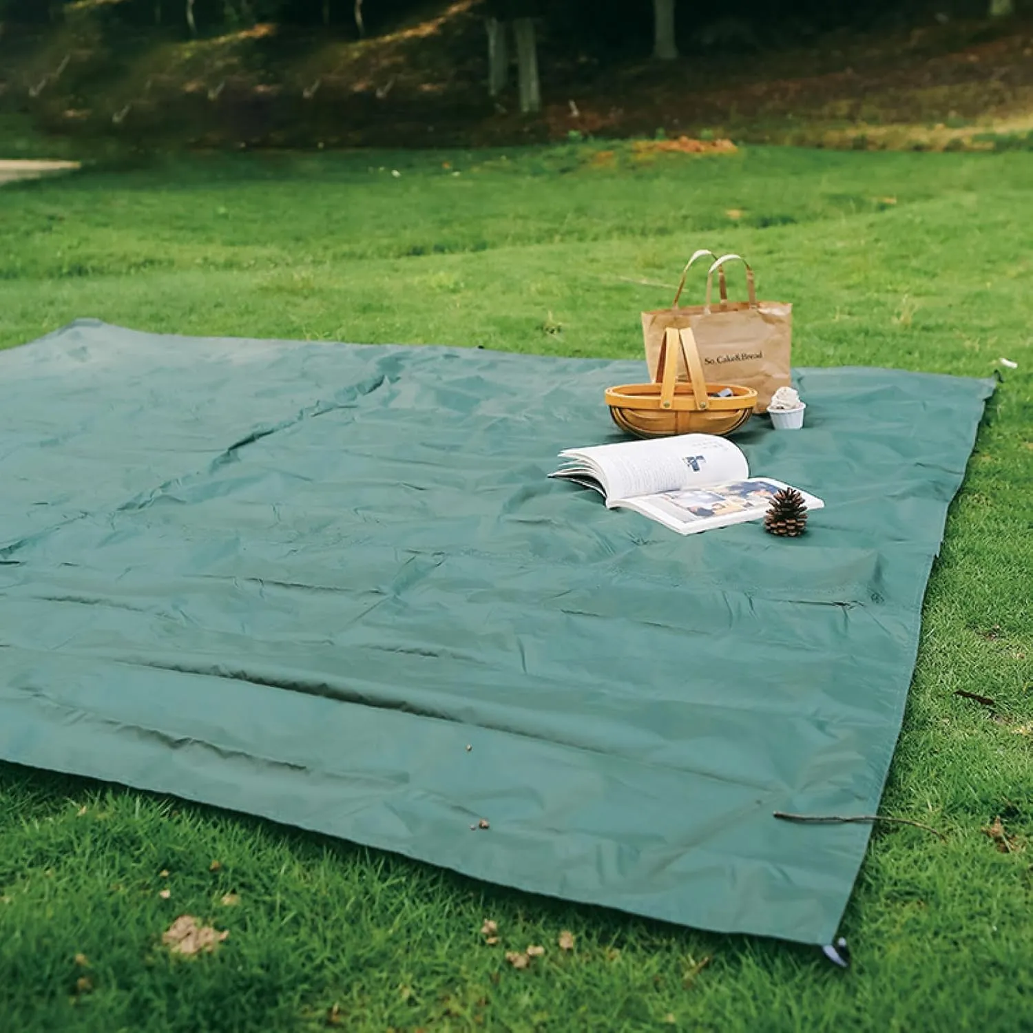 TRIWONDER Waterproof Tent Tarp (Black, M)