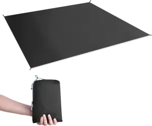 TRIWONDER Waterproof Tent Tarp (Black, M)