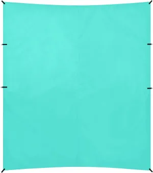 Turquoise Blue Beach Canopy UPF50  Easy Setup Sun Shade with Sandbags & Sand Shovel for Camping, Fishing, Backyard Fun