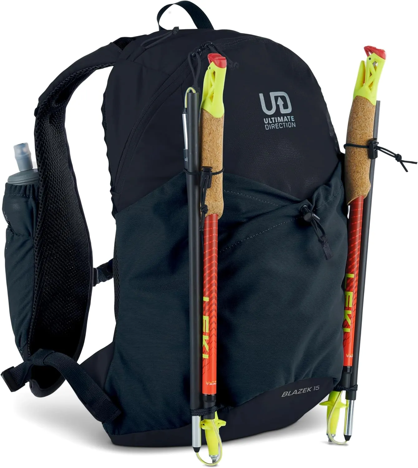 Ultimate Direction Blazek Lightweight Daypack, Adjustable Volume, Compression Cords, Shoulder Strap Pockets