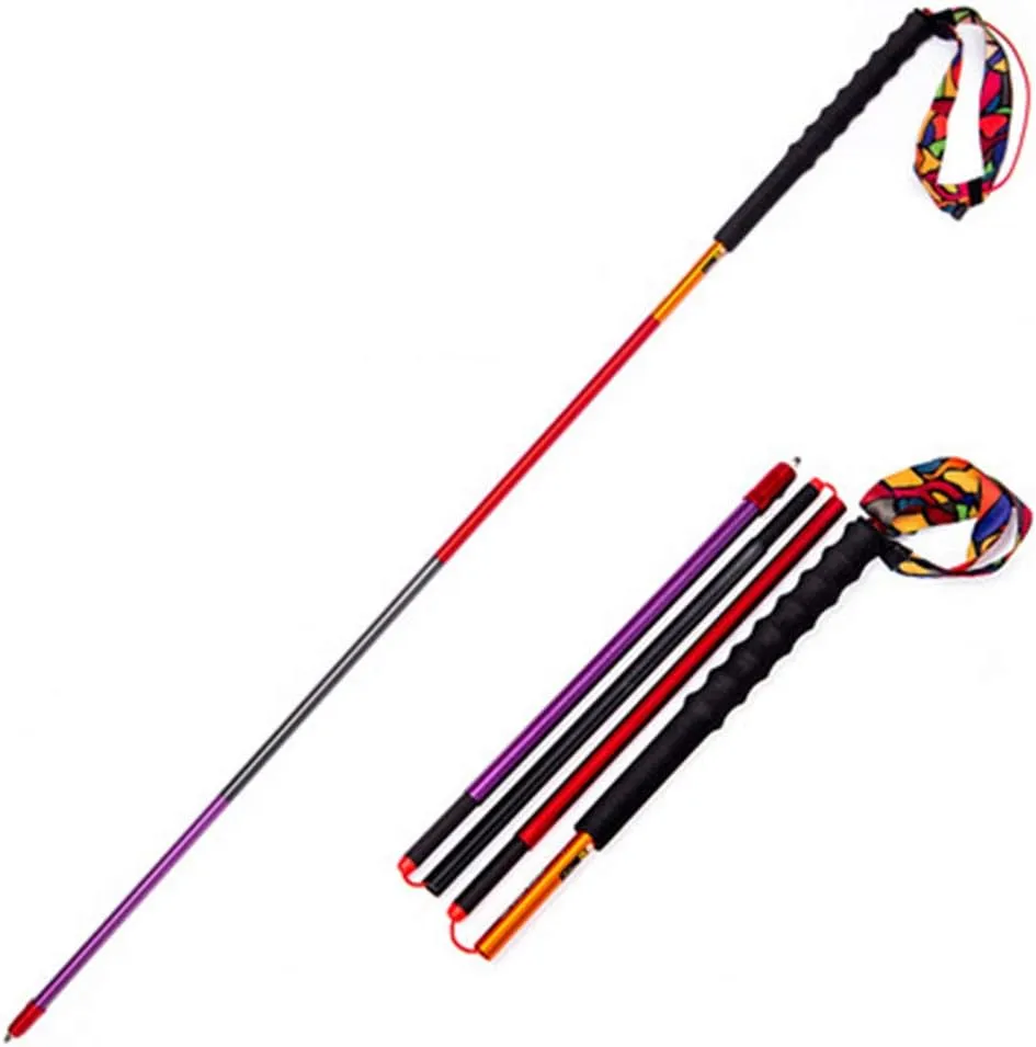 Ultralight Collapsible 7075 Aluminum Alloy Trekking Poles -with Antishock,Lightweight,Strong Hiking Pole for Hiking, Camping, Mountaining, Backpacking, Walking, Trekking (2pc Pack