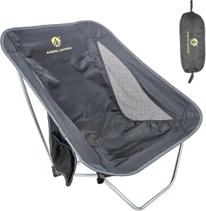 Ultralight Folding Camping Chair Low Lightweight Foldable Camp Chairs with Carry Bag for Hiking, Backpacking, Picnic, Outdoor Concert, Sports Events, Beach