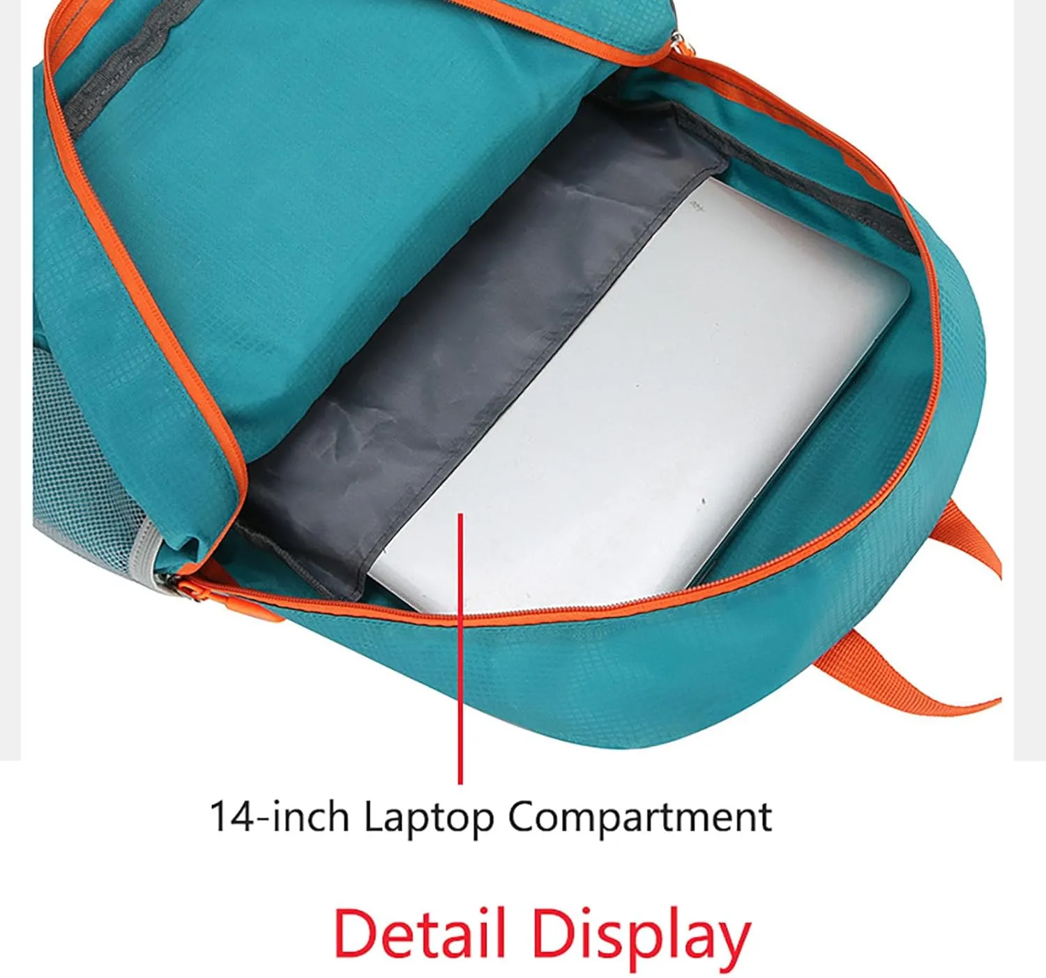 Ultralight Packable Backpack 16 Inch Waterproof Travel Daypack for Camping Hiking Outdoor (Blue)