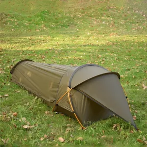 Ultralight Single Person Bivy Tent for Camp 1 Person 3 Season Waterproof Single Person Backpacking Tent for Camping Hiking Backpack Bivy Tent Ultralight 2.2LBS 15D SIL-Coated Nylon PU3000MM