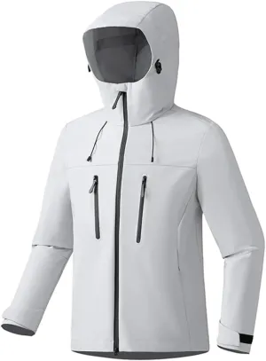 Unisex Outdoor Sporty Rain Coat Hooded Climbing Waterproof Hiking Camping Trekking Windbreaker Jacket