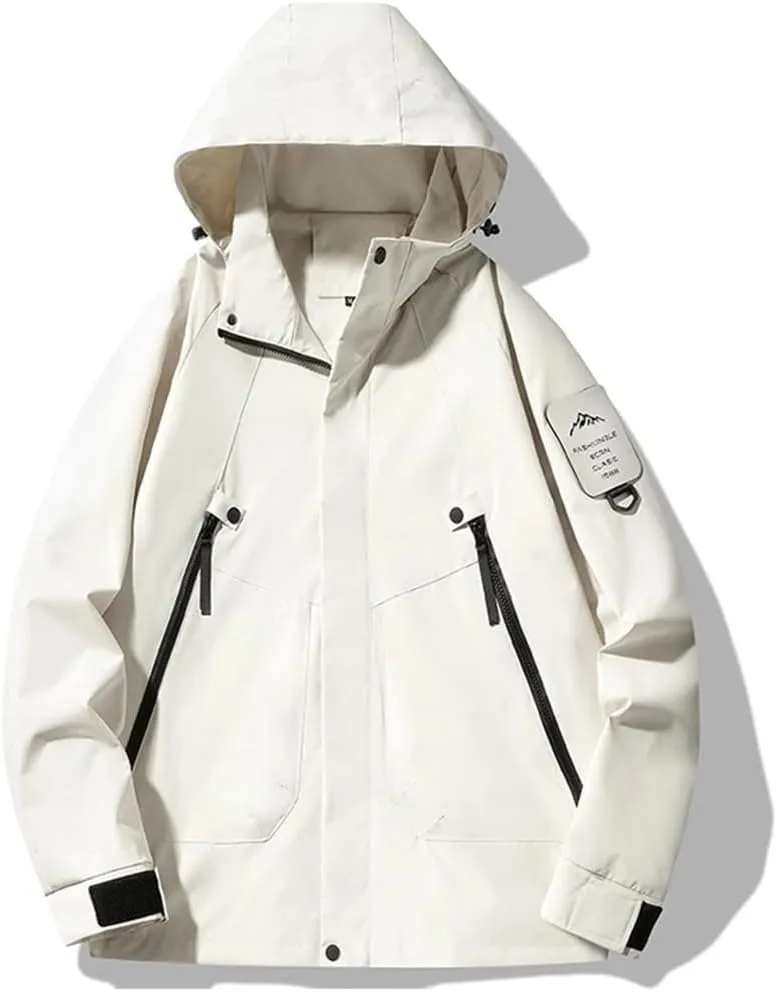 Unisex Outdoor Waterproof Jacket Climbing Hiking Camping Trekking Windbreaker Windproof Hiking Camping Skiing Coat