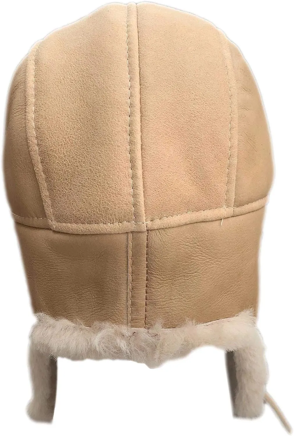 Unisex Sheepskin Trapper Hat Russian Ushanka Aviator Fur hat Winter hat