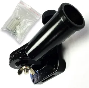 USA Flag Co. Freedom Cast-Aluminum Flagpole Bracket, 13 Position Vertical or Horizontal for 1-inch Diameter Flag Pole Adjustable Mounting Holder (Classic Black)