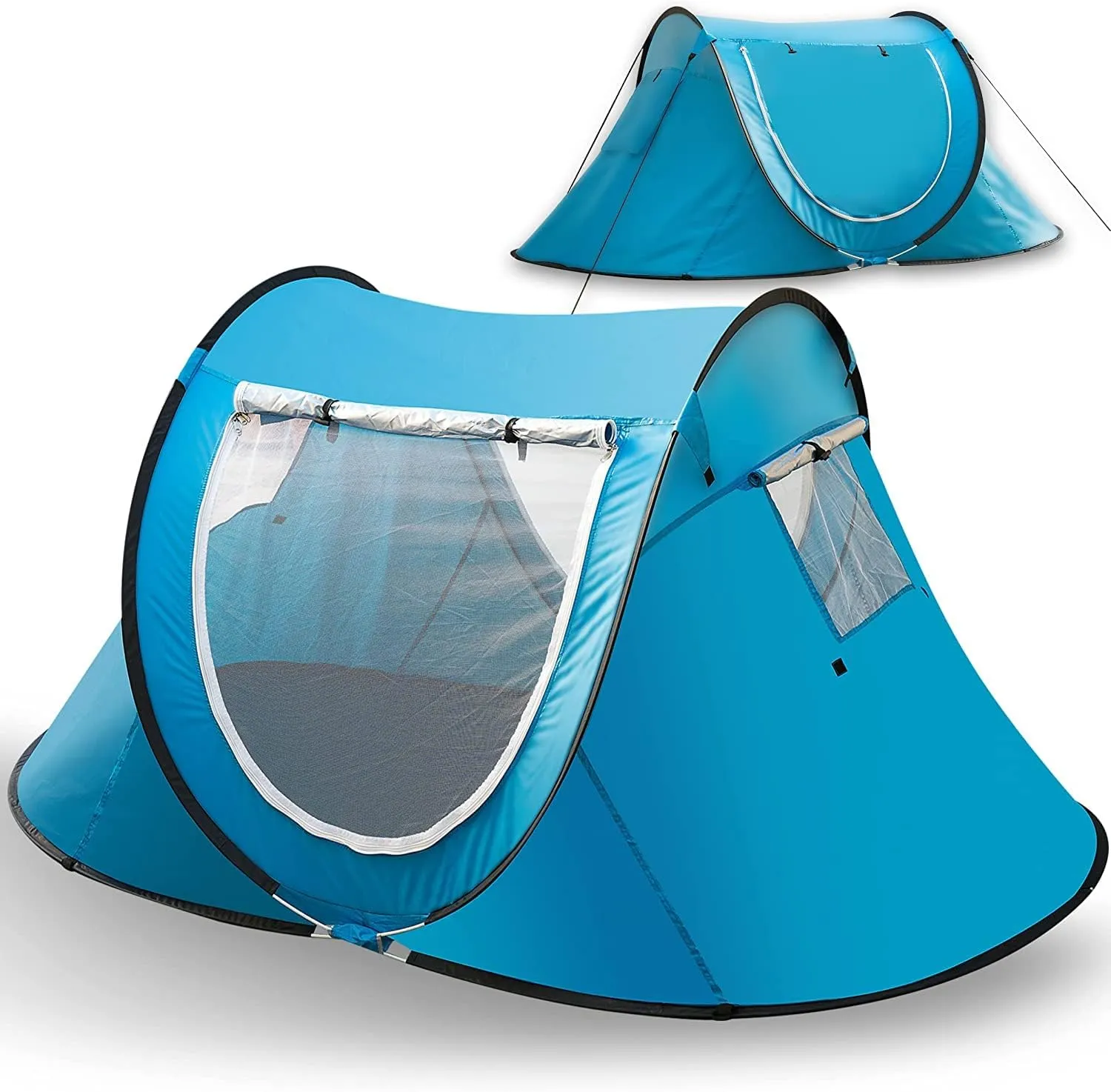 Vaygway Pop-up Tent and Automatic Instant Portable Cabana - Premium Quality 2-4 Person Easy Throw Setup Windproof Waterproof Travel Cabana Beach Tent Shelter- for Hiking, Camping & Outdoor Activities