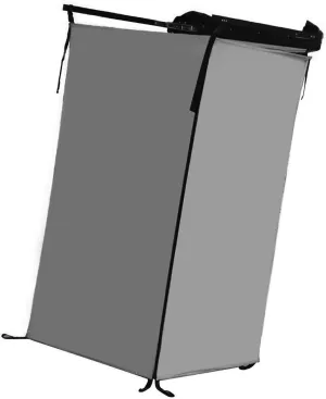 Vehicle Side Shower Tent Changing Dressing Room Hiking Outdoor Shower Room Toilet Stall for Trailer SUV Travel Truck Beach, Gray