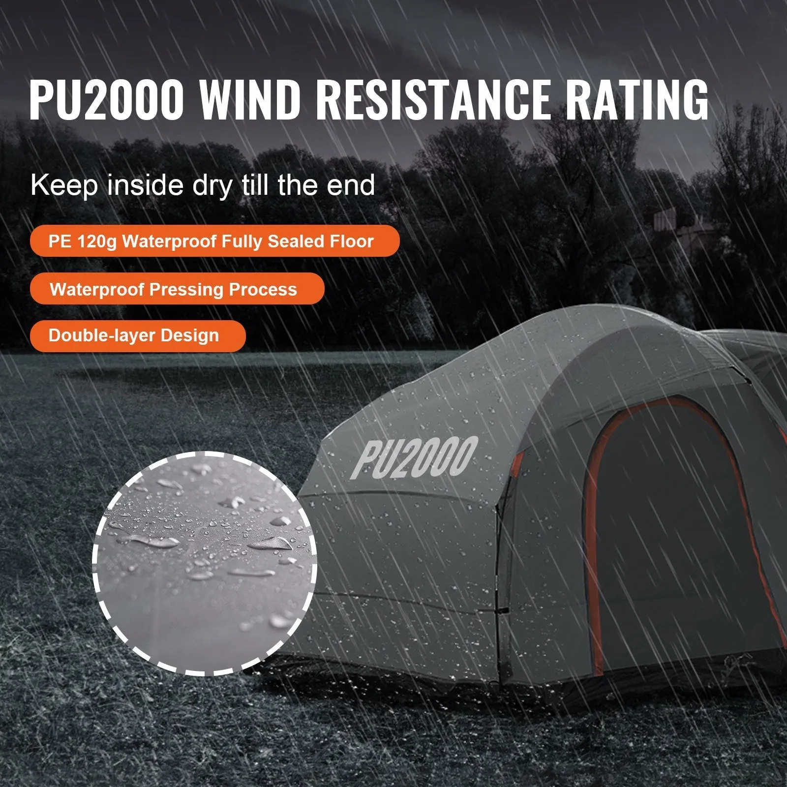 VEVOR SUV Family Adventure Tent