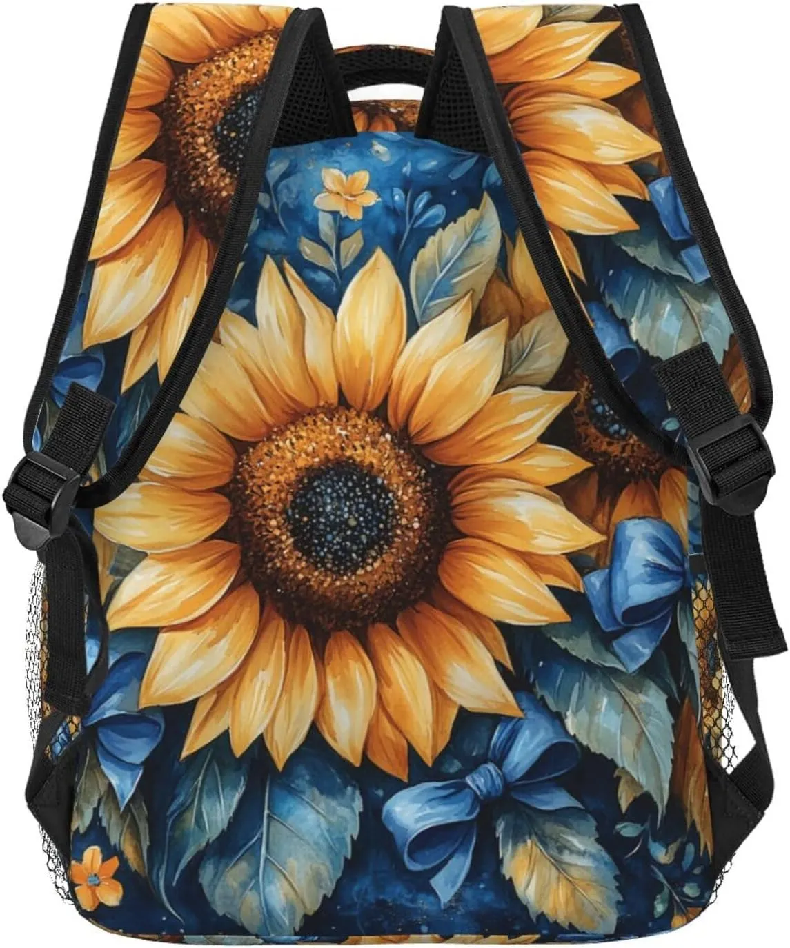 Vibrant Sunflowers And Blue Butterfly Lightweight Backpack For Trekking Women/Female Unisex