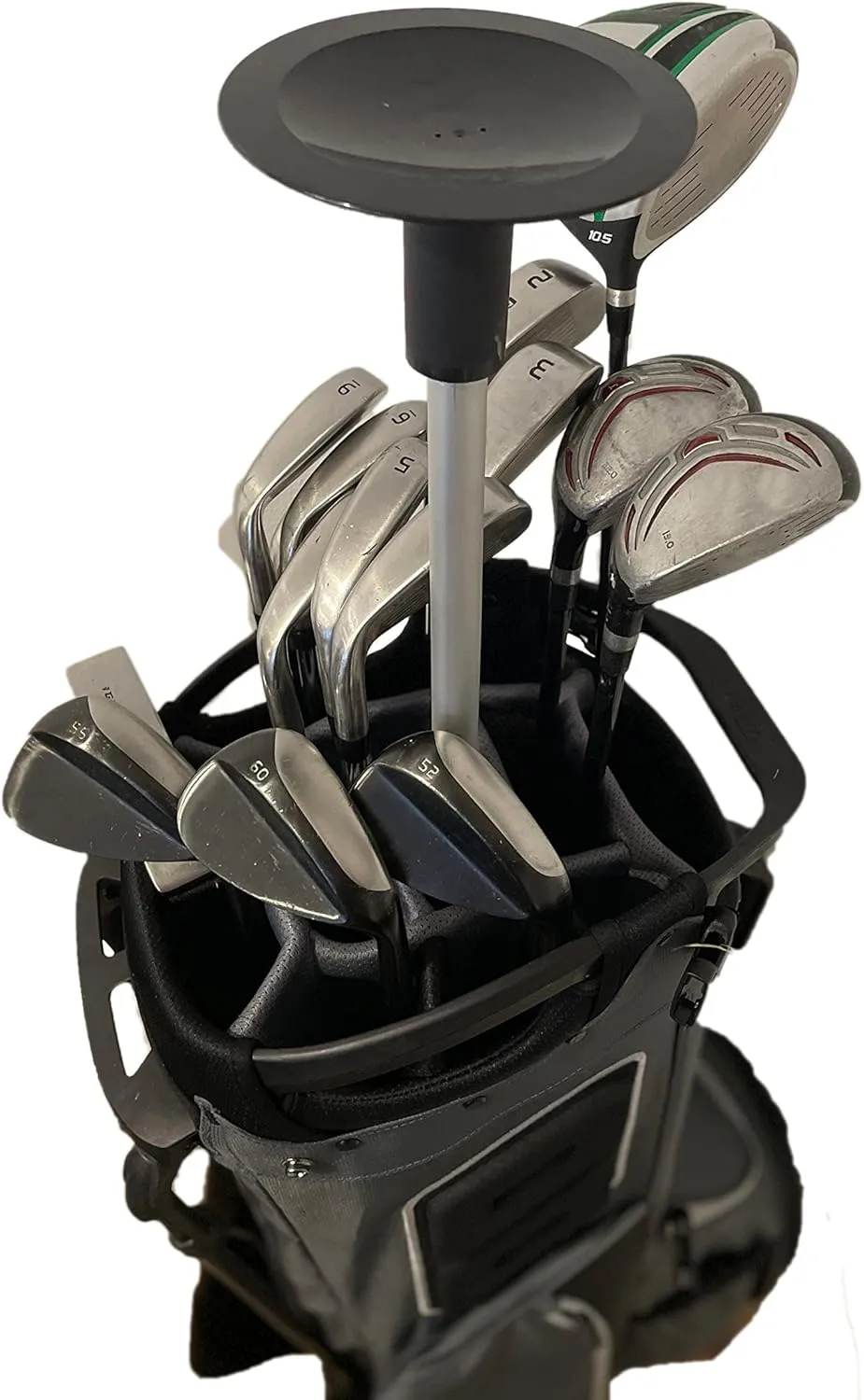 Vico - Golf Travel Protector Support Pole   Adjustable Aluminum Rod Collapsible Telescoping from 31-57 inches   Protect Clubs During Travel - Unique Lightweight Durable Rubber Flex Top