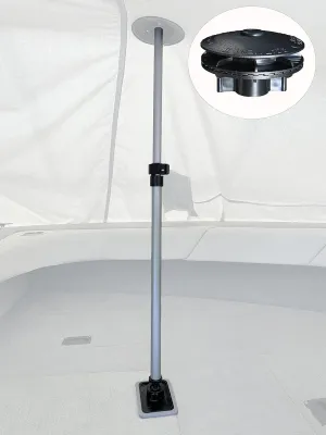 Vico Marine Boat Cover Support System – Pole   Boat Vent 2   Pole Base (34" - 59") GXP59A-1 BV2 PBR BLK – Easy Installation, UV-Resistant