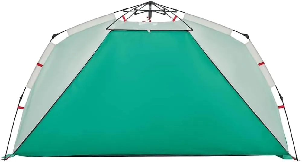 vidaXL Beach Tent 3-Person, Outdoor Shelter, Camping Tent for Garden Patio, Backpacking Tent, Beach Canopy, Sea Green Quick Release Waterproof
