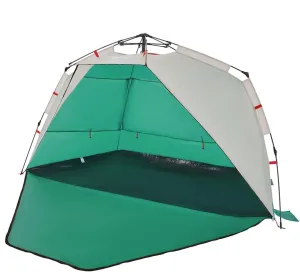 vidaXL Beach Tent 3-Person, Outdoor Shelter, Camping Tent for Garden Patio, Backpacking Tent, Beach Canopy, Sea Green Quick Release Waterproof