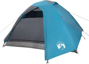 vidaXL Camping Tent Dome 4-Person Blue Waterproof