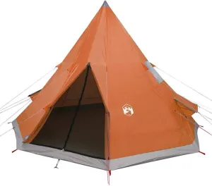 vidaXL Camping Tent Tipi 4-Person Orange Waterproof, Tent, Camping shelter, Garden shelter, Garden Tent, Outdoor shelter, Lightweight Tent
