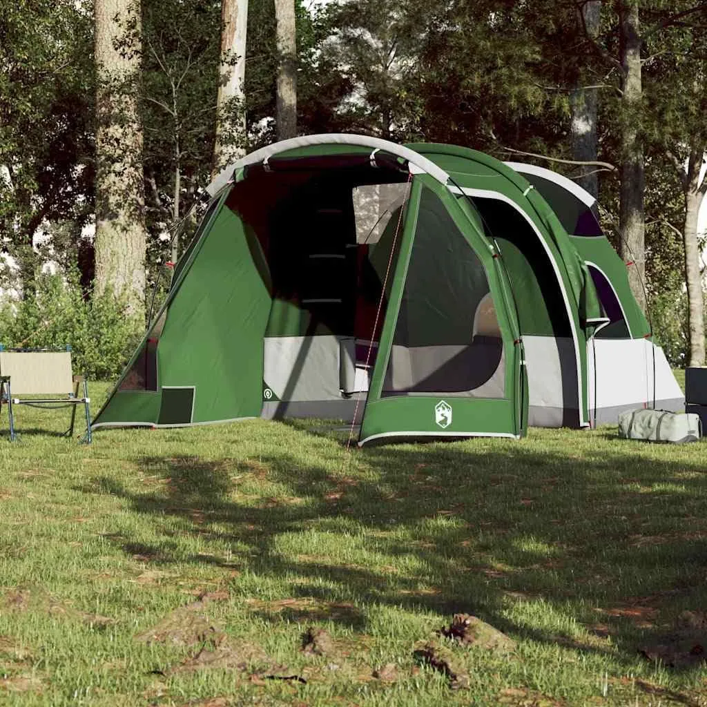vidaXL Camping Tent Tunnel 4-Person Green Waterproof, Tent, Camping shelter, Garden shelter, Garden Tent, Outdoor shelter, Waterproof Tent