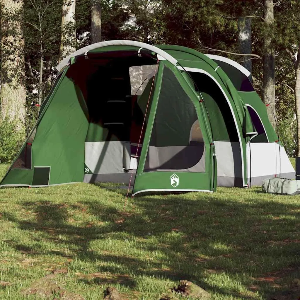 vidaXL Camping Tent Tunnel 4-Person Green Waterproof, Tent, Camping shelter, Garden shelter, Garden Tent, Outdoor shelter, Waterproof Tent