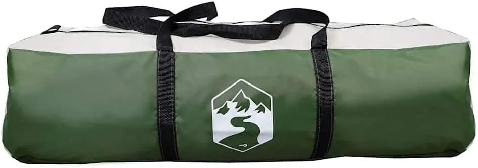 vidaXL Camping Tent Tunnel 4-Person Green Waterproof, Tent, Camping shelter, Garden shelter, Garden Tent, Outdoor shelter, Waterproof Tent